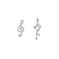 Music Note Stud Earrings Wedding Party Birthday Gift Jewelry Cute Earrings