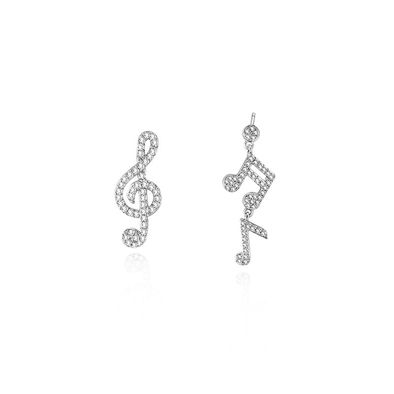 Music Note Stud Earrings Wedding Party Birthday Gift Jewelry Cute Earrings