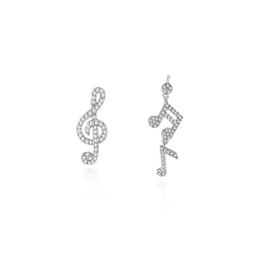 Music Note Stud Earrings Wedding Party Birthday Gift Jewelry Cute Earrings