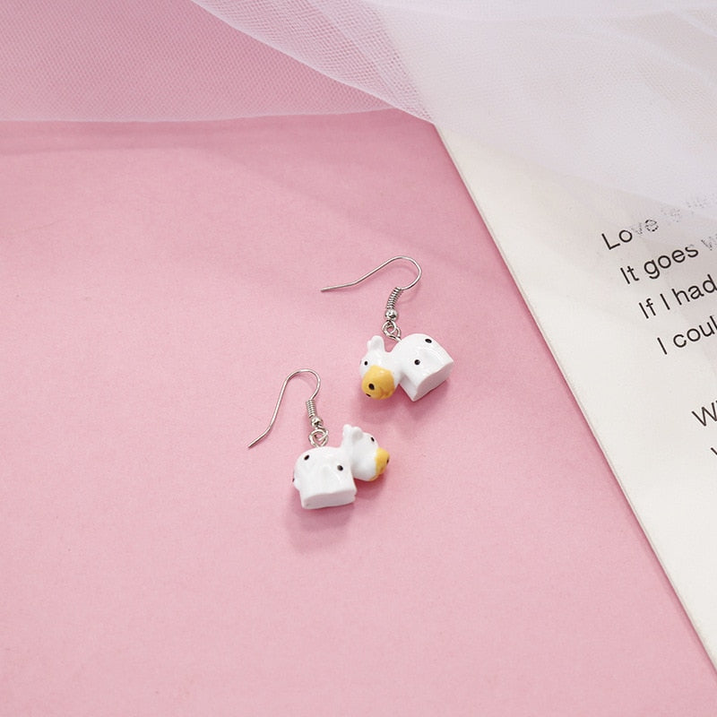 Cow Dangle Earrings Fashion Party Girls Pendant Earrings Women Jewelry