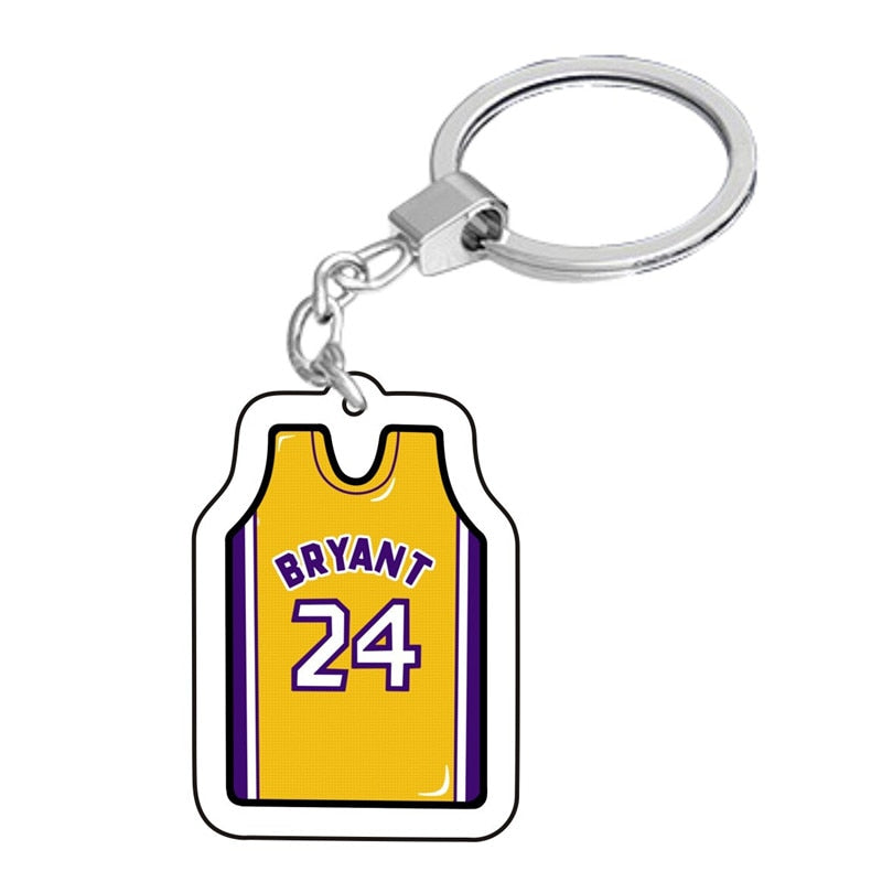 15 Styles Creative Jersey Keychain Pendant Key Chain Gift Basketball Fan Jewelry