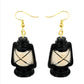Retro Gasoline Lamp Drop Earrings Cartoon Art Women Party Jewelry Ear Fashion