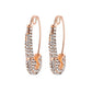 10 Colors Rhinestone Safety Pin Drop Earrings Women Girl Fashion Trendy Jewelry