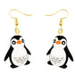Drop Earrings Penguin Cartoon Art Women Party Jewelry Ear Fashion Pendant