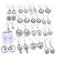 21 Styles Snap Buttons Dangle Drop Earrings for Fashion Stylish Jewelry Drop