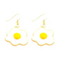 Egg Drop Earrings Cartoon Ear Pendants Accessories Women Art Jewelry