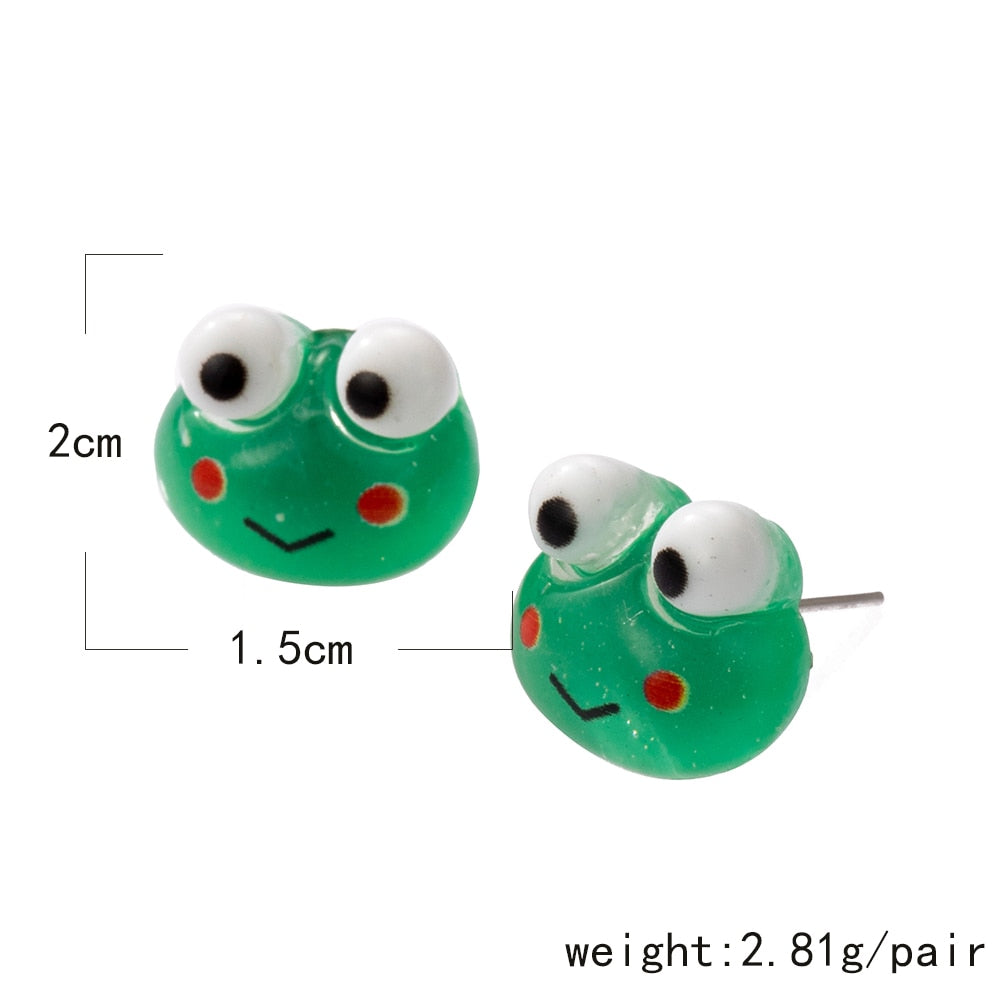 Frog Duck Stud Earrings Wedding Party Birthday Gift Jewelry Cute Earrings