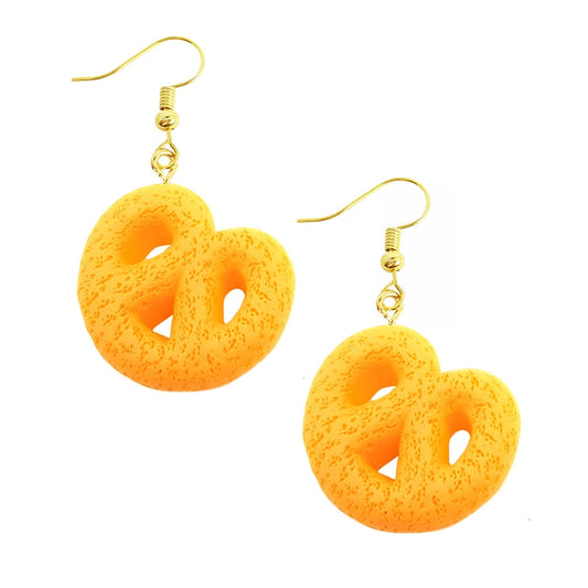 Puffs Snack Resin Drop Earrings Women Creativity Jewelry Cute Earring Girls Gift