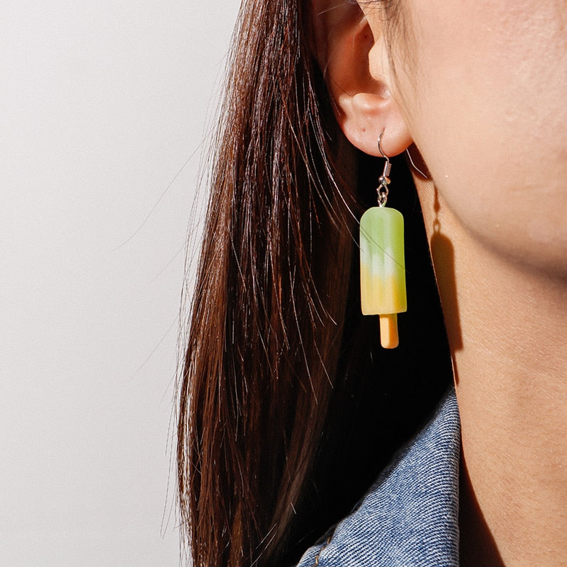 Ice Cream Popsicle Drop Earrings Women Gifts Earring Cute Girls Eardrop Jewelry