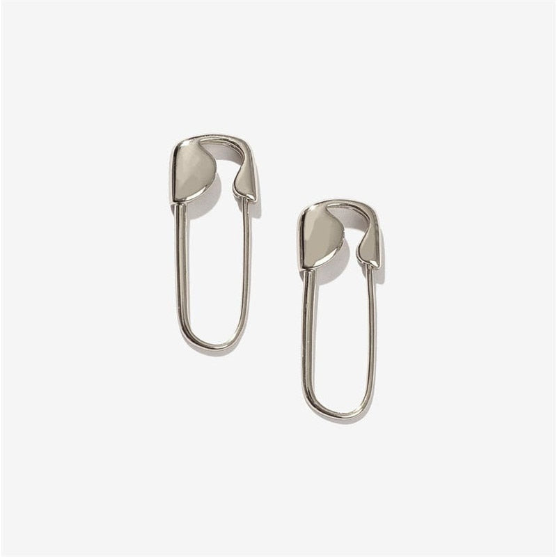 28 Styles Safety Pin Stud Earrings Paper Clip Pin Earrings Minimalist Fashion