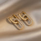 15 Styles Pearl Flower Style Hoop Stud Earrings Luxury Wedding Party Fashion