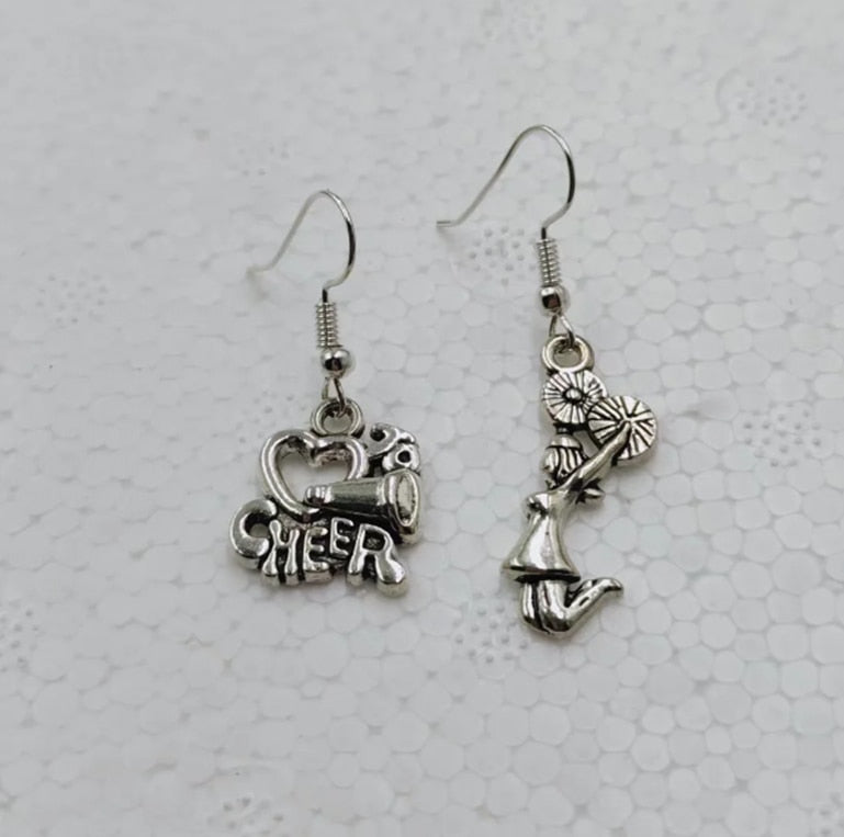 Cheerleading Drop Earrings Fashion Party Girls Pendant Earrings Women Jewelry