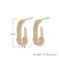 28 Styles Safety Pin Stud Earrings Paper Clip Pin Earrings Minimalist Fashion