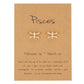 Pisces Zodiac Constellations Sign Stainless Steel Earrings Women Jewelry Small