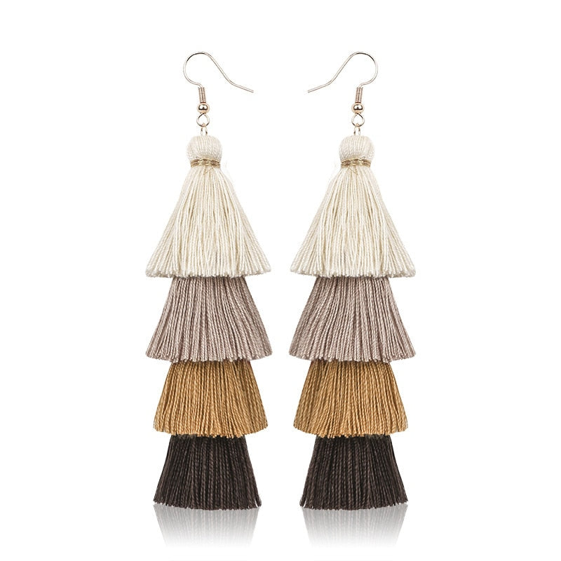 22 Styles Layered Bohemian Tassel Dangle Earrings Women Fashion Modern