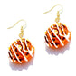Cinnamon Roll Drop Earrings Cartoon Art Women Party Jewelry Ear Fashion Pendant