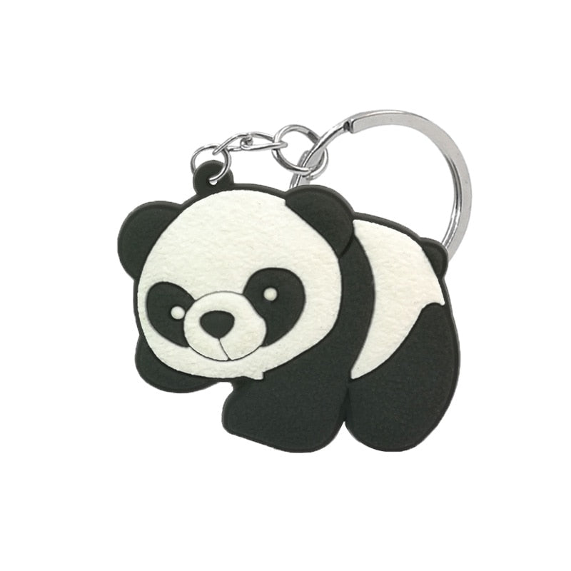 16 Styles dog pig panda Koala bee dolphin pattern Keychain Cartoon Key Holder