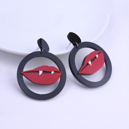 Vampire Halloween Drop Earrings Cartoon Art Women Party Jewelry Ear Fashion