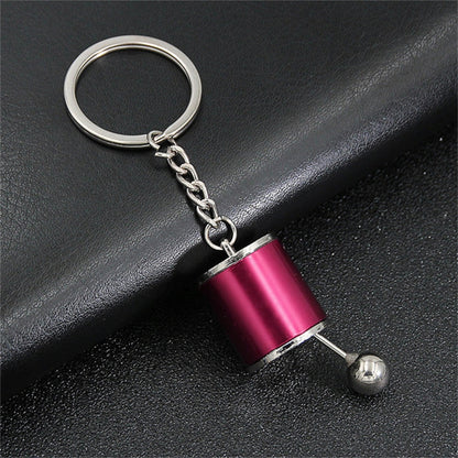 5 Colors Simulation Auto Parts Metal Keychain Speed Gearbox Pendant Keyring For
