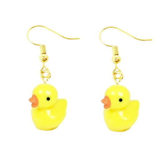 Baby Duck Drop Earrings Cartoon Art Women Party Jewelry Ear Fashion Pendant