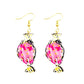 Pink Candy Acrylic Large Drop Earrings Cartoon Art Women Party Jewelry Ear