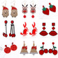 14 Styles Party Gift Birhtday Acrylic Alloy Drop Earrings Women Girl Fashion