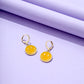 Orange Smile Pendant Drop Earrings Women Girl Fashion Trendy Jewelry Accessories