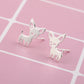 Mini Chihuahua Stud Earrings for Women Cute Stainless Steel Golden Animal Dog