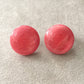 Trendy Cute Small Round Acrylic Stud Earrings for Women Fashion Jewelry