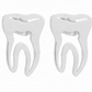Tooth Decor Stud Earrings for Women Girls Ear Studs Jewelry Gift Fashion