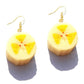 Banana Slice Resin Handmade Drop Earrings Cartoon Art Women Party Jewelry Ear