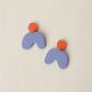 18 Styles Colorful Graffiti Geometric Oval Square Dangle Earrings Women Travel