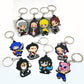 21 Styles Key Chain Cartoon Figure Anime Key Ring Key Holder Kids Toy Pendant