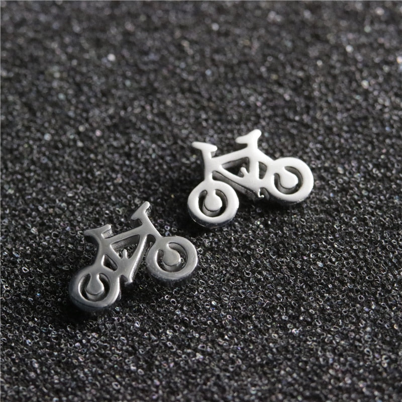 12 Styles Tiny Minimalist Stainless Steel Stud Earrings Women Jewelry Small