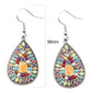 Graphic Tear-drop Lady Cute Dangle Earrings for Women Jewelry Girls Earrings