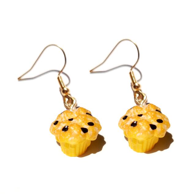 Blueberry Muffin Drop Earrings Cartoon Art Women Party Jewelry Ear Fashion