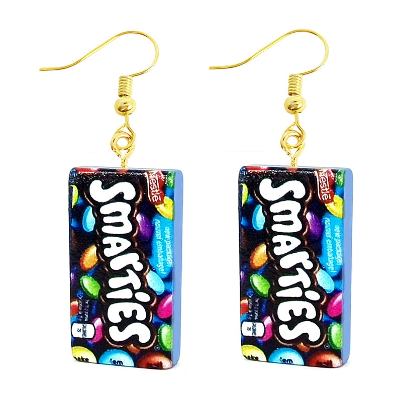 Resin Funny Food Colorful Candy Drop Earrings Women Creativity Jewelry Cute