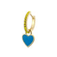1pc Cute Heart Drop Ear Piercing Cartilage Earrings Women Girl Fashion Trendy