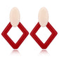 19 Styles Geometric Acrylic Irregular Hollow Circle Square Drop Earrings Modern