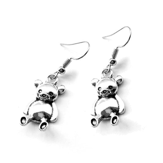 Handmade Toy Bear Metal Drop Earrings Women Travel Fashion Cartoon Earrings