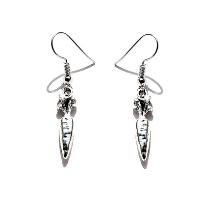 Creative Design Metal Carrot Drop Earrings Women Creativity Jewelry Cute Earring