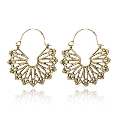 22 Styles Hollow Geometric Carved Ethnic Drop Dangle Earrings Trendy Women