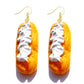 Eclair Drop Earrings Cartoon Art Women Party Jewelry Ear Fashion Pendant