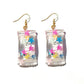 Resin Handmade Star Candy Drop Earrings Cartoon Art Women Party Jewelry Ear