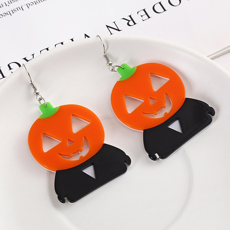 Pumpkin head Drop Earrings Women Travel Fashion Cartoon Earrings Creative