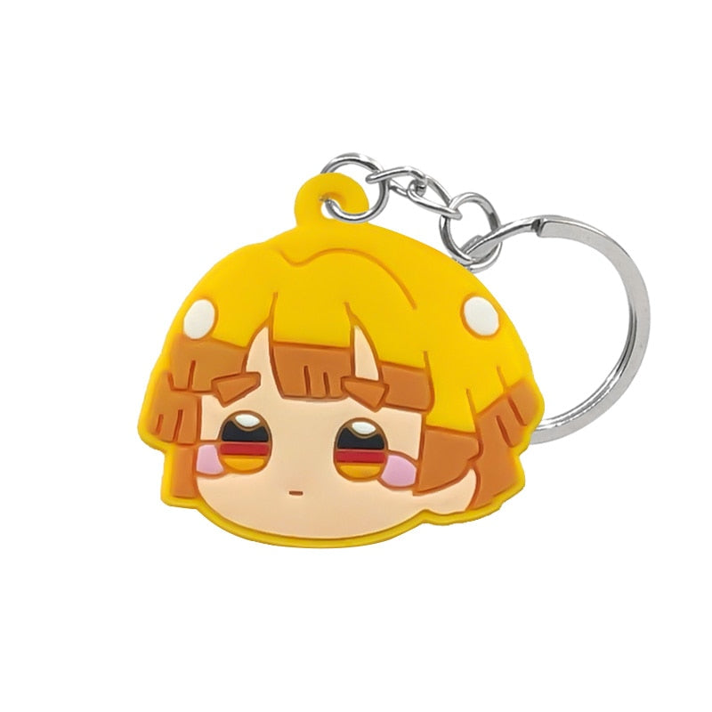 Anime Girl PVC Keyring Cute Cartoon Style Keychains Bag Car Pendant Jewelry Gift