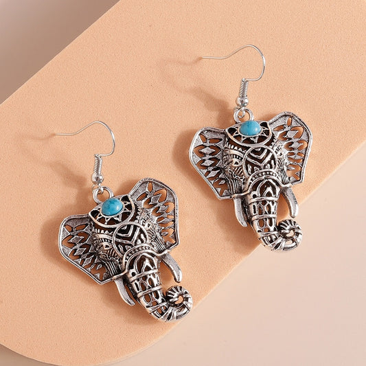 Indian Elephant Drop Dangle Earrings Women Gifts Earring Cute Girls Eardrop