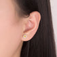 Yellow Detail Flower Earring Studs Ear Earrings Jewelry Accessories Birthday