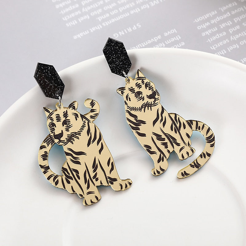 51 Styles Robot Donut Panda Lightning Drop Earrings Women Travel Fashion Cartoon