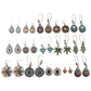 11 Styles Antique Copper Bronze Lady Cute Dangle Earrings for Women Jewelry